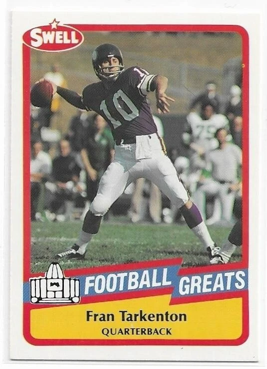 FRAN TARKENTON 1989 Swell Football HOF Greats card #138 Minnesota Vikings NR MT - Image 1 of 1