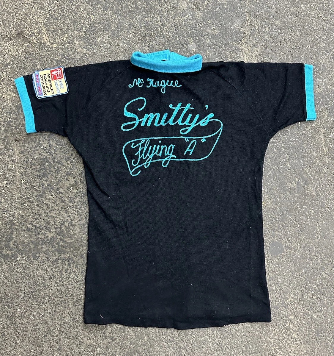 ウェア・シャツ 60's Hilton L/S BOWLING SHIRT \"BLACK\" Vintage 1960s Hilton Bowling Shirt USA Made Park Bowl Bowlbert