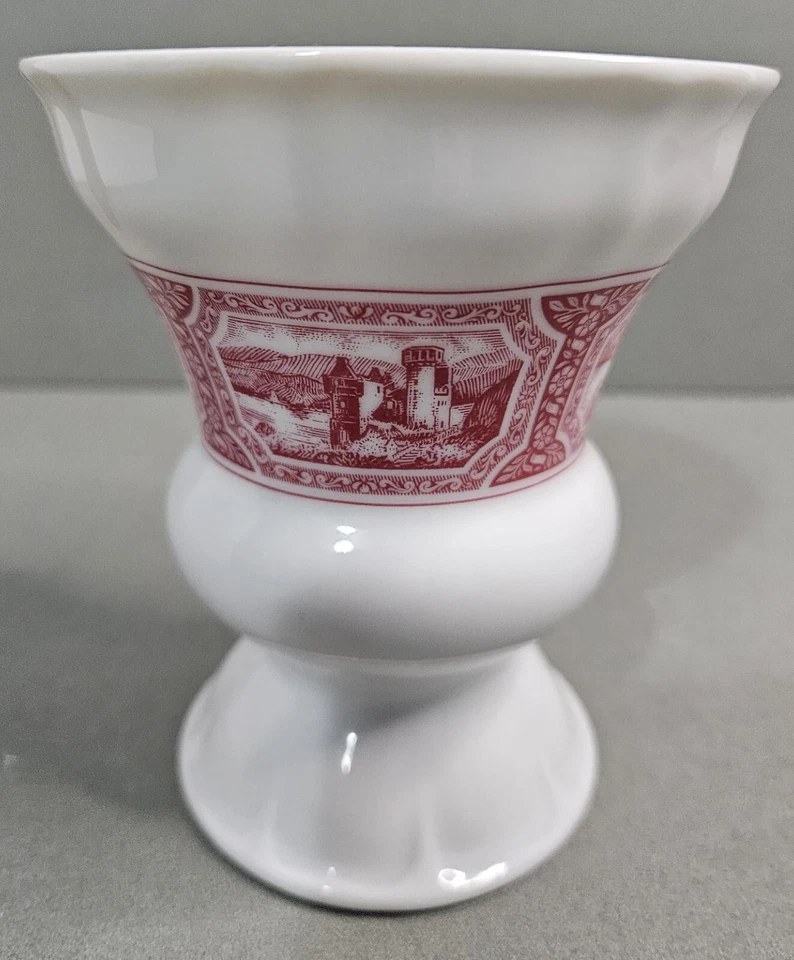 Vintage Heinrich Germany Asbach Kaffee Footed Coffee Cup Porcelain 4.5" tal x 4" - Image 1 of 4