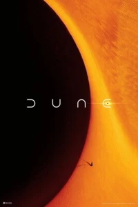 Póster de la película Dune logotipo de una hoja planeta Arrakis mercancía oficial película 2021 - Imagen 1 de 8