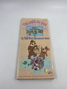 1993 THE YOGI BEAR ENVIRONMENTAL ALBUM CASSETTE TAPE LONGBOX SEEDS LAND OUR LAND - Picture 1 of 3