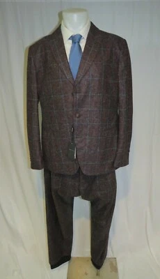 Giorgio Armani Black Label Ginza Cashmere Blend Flannel Three BTTN Suit 48R NWT - Image 1 of 4