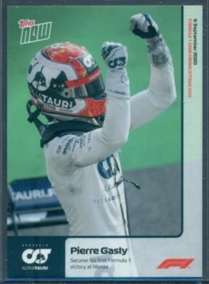 2020 TOPPS NOW FORMULA 1 F1 PIERRE GASLY #1 PRINT RUN = 2357 - Image 1 of 2