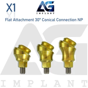 Abgewinkelte 30° flache Aufsatz Titan Prothesensystem schmale Plattform (NP) - Bild 1 von 6