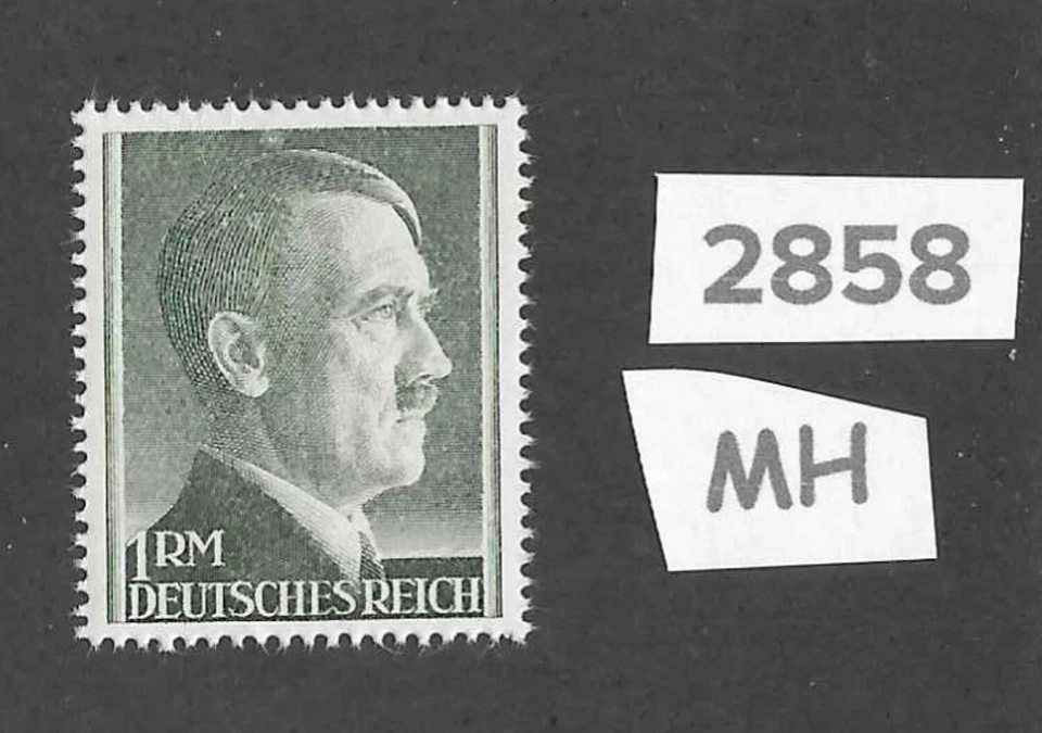 Selo #2858 Muito Bom MH 1RM Adolf Hitler Terceiro Reich / 1942-1944 / Sc524 - Imagem 1 de 1