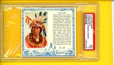 1954 T129 RED MAN # 25 TRUE EAGLE PSA 7 NM SER # 12574448