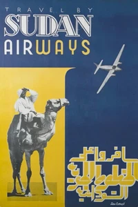 Sudan Vintage Air Poster von Vintage Reiseposter Giclée Kunstdruck versandkostenfrei - Bild 1 von 3