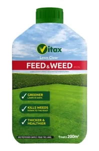 Vitax Green Up Liquid Lawn Feed Food & Weed Fertiliser Grass Care 100sqm - 500ml - Picture 1 of 3