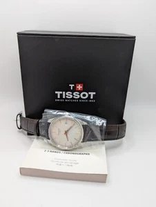 Reloj Pulsera Tissot Hombre Cuarzo Marrón Esfera 12 Horas Clásico Redondo Cuero - Imagen 1 de 12