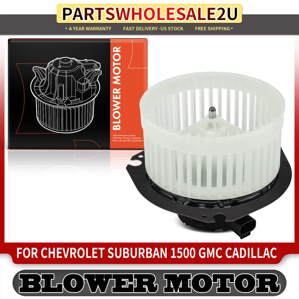 Motor calentador soplador HVAC con rueda para Chevy Suburban Cadillac Escalade ESV GMC Foto 1 de 4