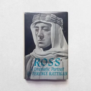 T E LAWRENCE ALEC GUINNESS SIGNED TERENCE RATTIGAN 1ST ED ARAB REVOLT WWI 1960 - Foto 1 di 4