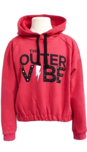 -54% PLEASE Jeans Hoodie Gr. 140/10Y~Nietenverzierung~NP 65,00 €~NEW - Picture 1 of 1