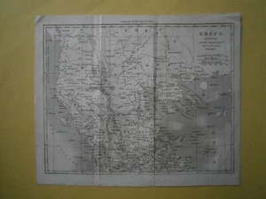 Mapa Duvotenay 1835 ANTIGUA GRECIA (PARTE NORTE) - Imagen 1 de 1