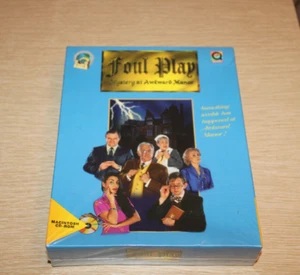 FOUL PLAY Mystery at Awkward Manor Macintosh Vintage GRANDE SCATOLA NUOVO SIGILLATO 1995 - Foto 1 di 9