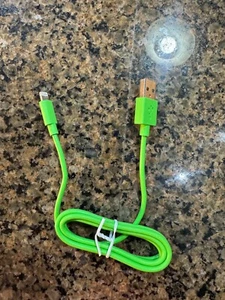 USB-A to iPhone Fast Charging/Data Transfer Cable Cord 3.3' Green - Picture 1 of 3