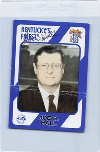 1989 Collegiate #39 Joe Hall Kentucky Wildcats Signed Auto *J9004 - Picture 1 of 2
