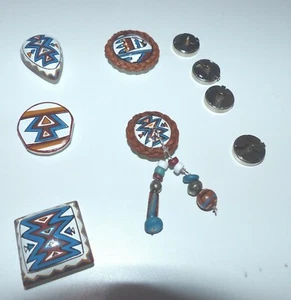 Western Style Native American button collection Indian Art Cowboy New - Picture 1 of 5