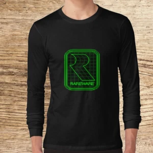 Camiseta Americana Manga Larga Logo Rareware Divertida Talla S a 5XL - Imagen 1 de 6