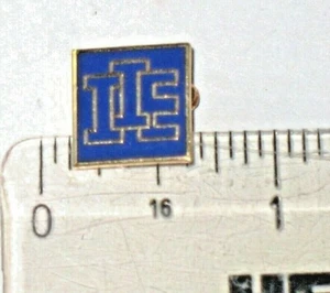 Institute of International Education - IIE Blue Enamel Gold Tone logo Lapel Pin - Picture 1 of 2