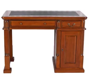 Schreibtisch Mahagoni Computertisch Massivholz Home Office PC Tisch Schreibmöbel - Bild 1 von 7