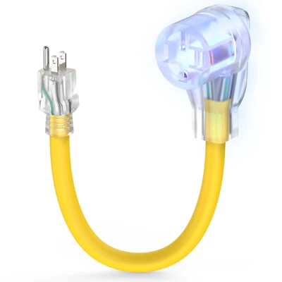 15 Amp to 50 Amp RV Adapter,5-15P Male to 14-50R Female Power Electric Connector - Image 1 of 4