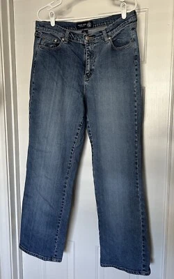 Calça jeans azul média feminina Venezia tamanho 16 usada - Imagem 1 de 4