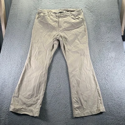 Pantalones chinos American Eagle para mujer talla 20 beige algodón tiro alto kickboot Foto 1 de 4