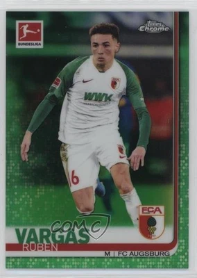 2019-20 Topps Chrome Bundesliga Green Refractor /99 Ruben Vargas #82 Rookie RC - Image 1 of 2