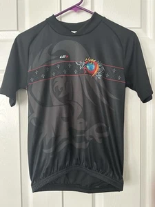 Garneau Maillot Cycling Jersey, Kid Jersey, Black, Size 6 - Picture 1 of 4