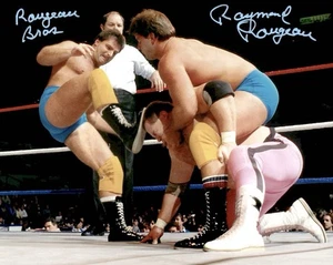 WWF Raymond Rougeau Hand Signed Fabulous Bros Tag Team WWE Wrestling 8X10 Photo - Picture 1 of 6