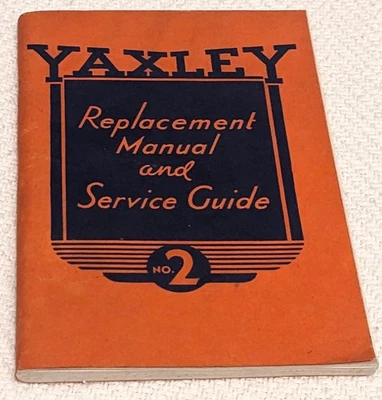 MALLORY YAXLEY replacement manual SERVICE GUIDE NO. 2 vintage radio 1935 - Image 1 of 4