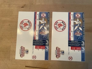 MLB 2003 ALDS Red Sox VS. Athletics Game 3 Ticket Stubs Red Sox Win Nixon HR - Picture 1 of 2