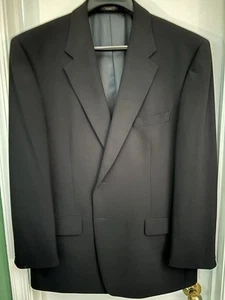 Britches of Georgetowne 48R Navy Blue 2pc Suit 40/30 Made in Canada FLAWS - Bild 1 von 24