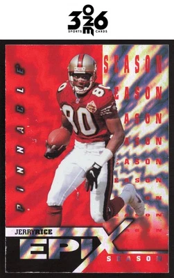 Jerry Rice 1997 Pinnacle Epix Orange #E19 - Image 1 of 2