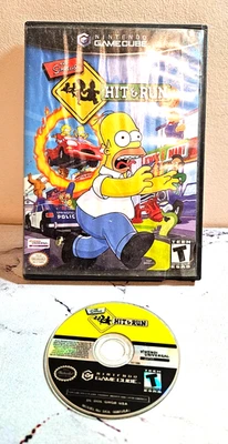 The Simpsons Hit & Run Nintendo GameCube Disk And Case! No Manual! Tested Works - Image 1 of 4