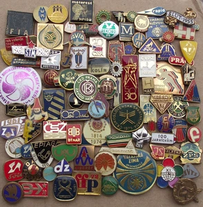 Vintage Czech Pin Badge Historic Unique Collection Part 1 of 5 - Picture 1 of 2