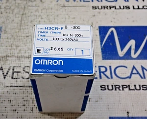 Omron H3CR-F Twin Timer 12s to 300h 100/240VAC New - Picture 1 of 7