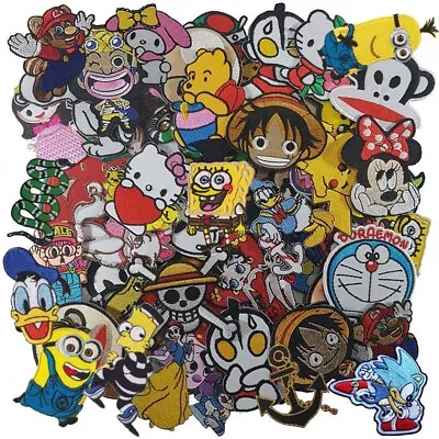 Iron on Patch Cartoon Anime Cute Superhero Character Movie Random Wholesale - Image 1 of 4