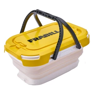 Frabill Collapsible Bait Bucket 6-quart WITH Aerator   FRBBC6-A - Picture 1 of 6