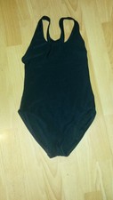 Zika Girls' Black Swimming Costume Junior Swimsuit School Bathing Suit Size 28" 