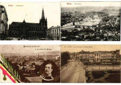 LIEGE BELGIUM 200 Vintage Postcards Pre-1940 (L2832) - Photo 1/4