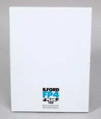 ILFORD FP4 PLUS 125 B&W 6.5x8.5 25 SHEET BOX EXPIRED 2015 REFRIGERATED SINCE NEW - Image 1 of 3