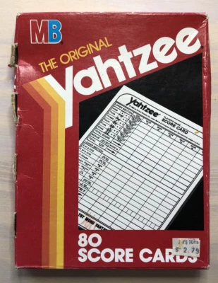Vintage 1982 YAHTZEE Score Pads 80 Score Cards E6100 NEW OLD STOCK BOX IS SEALED - Image 1 of 4