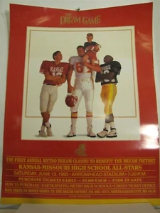 Arrowhead Stadium "1st Annual Dream Game" Kansas-Missouri All-Stars Sign 1992 - Picture 1 of 1