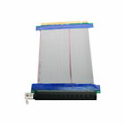 CY 16x to PCI-E Express 16X Male to Female Riser Extender Card Ribbon Cable