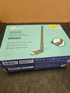 2PC TP-LINK AC600 HIGH GRAIN WIRELESS DUAL BAND USB ADAPTER (NIB) - Afbeelding 1 van 5