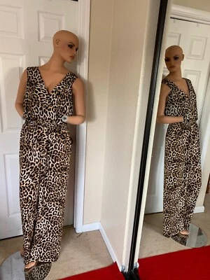 华丽,全新 INC 动物印花连身裤 10 码 — 第 1/4 张图片