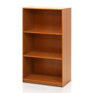 Small Bookshelf Bookcase Thin Vertical For Wall Book Tier 3 Narrow Tall Shelf - Picture 1 of 4