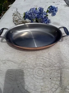 ALL CLAD NEW C2 COPPER CLAD Limited Edition Au Gratin  12” Oval Baking Pan - Picture 1 of 5