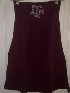 Misses Size M Texas a&m Tube Dress With Rhinestones Nwt - Picture 1 of 4